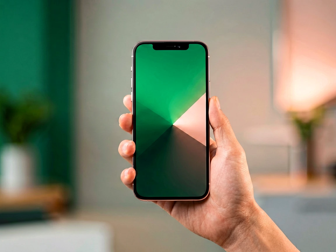 Hand holding phone