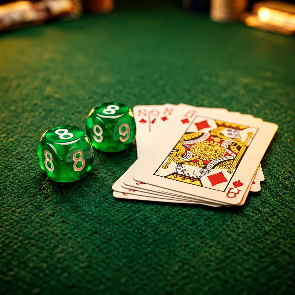 Dice and cards