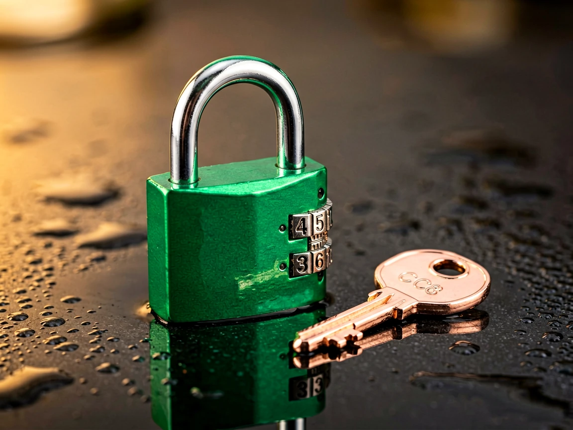 Padlock and key