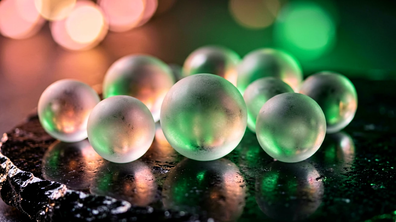Lottery glass balls
