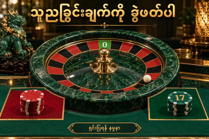 သုညရှိသော ရူးလက်ဘီးနှင့် နံပါတ်ကွက်၊ အနီကွက်ကို သီးခြားပြထားပုံ